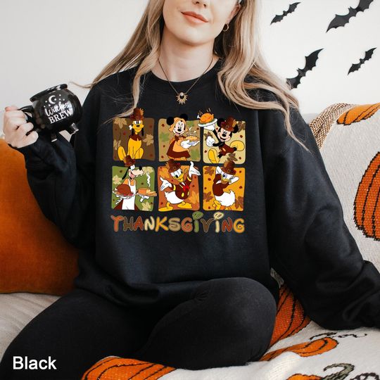 Discover Disney Crew Thanksgiving Sweatshirt, Disney Thanksgiving  , Disney Thanksgiving Sweatshirt