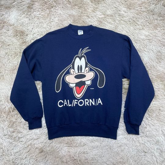Discover Vintage Goofy California Walt Disney Sweatshirt Velva Sheen Vintage 80's USA Made