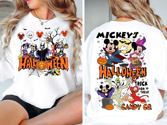 Discover Halloween Mickeyy and Friends Sweatshirt, Halloween Shirt
