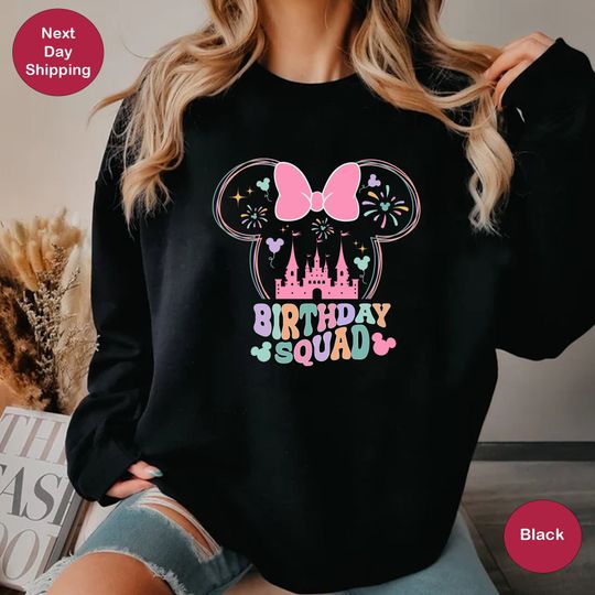 Discover Custom Disney Birthday Girl Sweatshirt, Disneyland Birthday Boy Sweatshirt