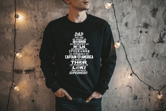 Discover Dad smart as marvel unisex sweatshirt  Disney sweatshirt