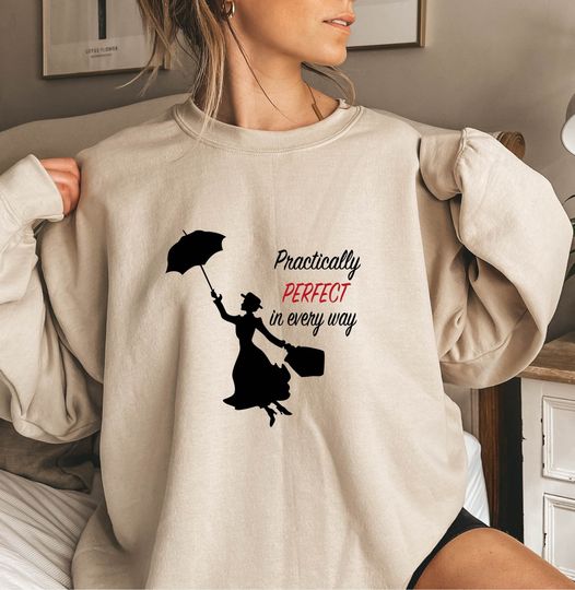 Mary Poppins Sweatshirt, Disney Shirts For Women Sweater