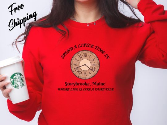 Discover Once Upon a Time, Adult Disney Sweatshirt, Storybrooke Sweatshirt