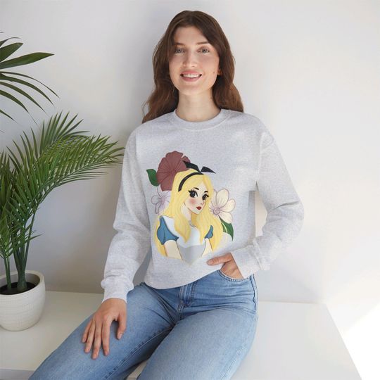 Alice in wonderland Crewneck Sweatshirt, Disney Sweatshirt