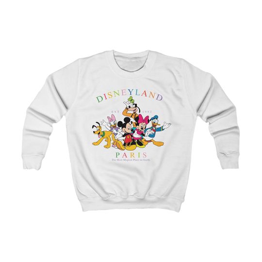 Kids Disneyland Paris Sweatshirt, Disney Sweatshirt, Disney Mickey & Friends Sweatshirt