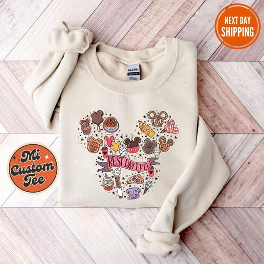 Discover Disney Best Day Ever Sweatshirt, Disney Snack Sweater, Best Day Ever Sweatshirt