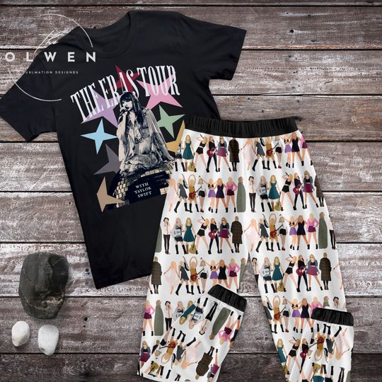 Discover TS Eras Tour Holiday Pajamas Set, Cute T.S Swifty Christmas Pajamas Set, taylor version Forever And Always Family Pajamas For Adult And Kids