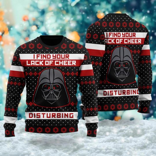 Discover I Find Your Lack Of Cheer Disturbing Ugly Christmas Sweater, Xmas Sweatshirt, Christmas Gift for Men Women Kid