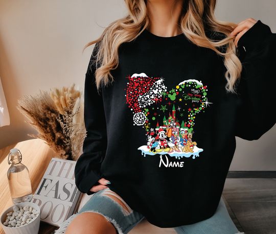 Discover Mickey's Very Merry Christmas Party 2024 Sweatshirt, Custom Christmas Sweatshirt, Christmas Group Sweater, Christmas Disney Matching Shirt