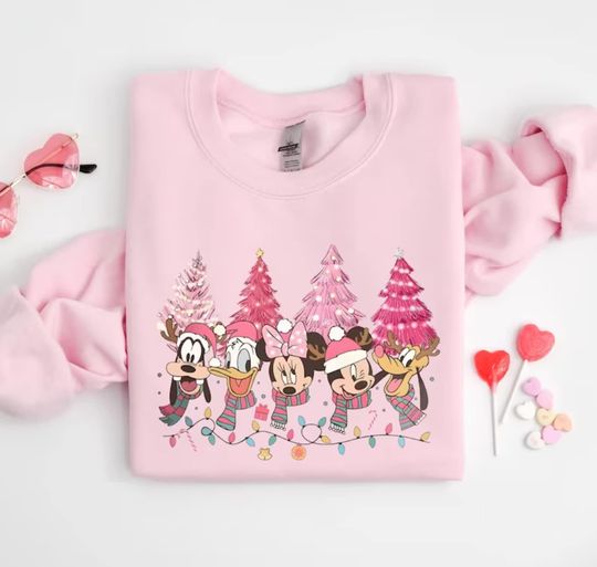 Discover Magicland Christmas Sweatshirt, Magicland Sweatshirt, Christmas Family Shirt, Mickey and Minnie Friends Christmas Sweatshirt, Gift For Her