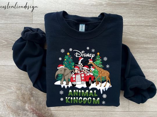 Discover Disney Christmas Sweatshirt, Animal Kingdom Sweatshirt,Mickey And Friends Disneyland Sweatshirt,Family Christmas,Christmas Gift,Holiday Gift