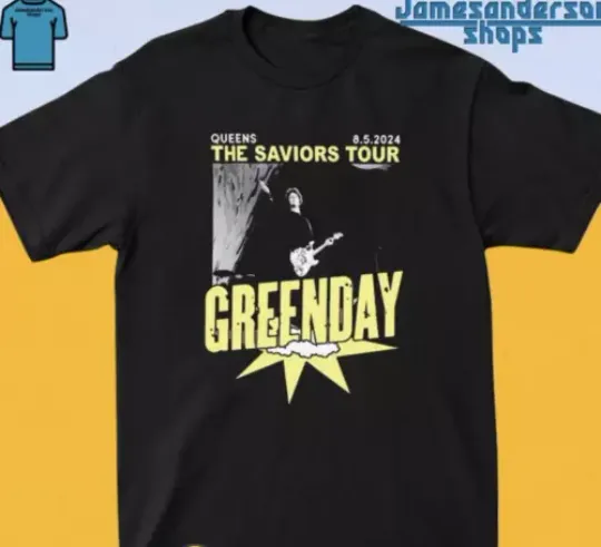 Discover Green Day August 2024 The Saviors Tour Shirt  Unisex All Size  Gift For Fans