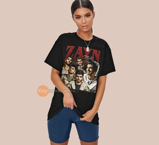 Discover Zayn Malik Shirt Tee 90s Rock Style Bootleg T-Shirt