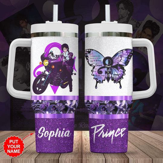 Discover Custom Prince Pur Rain Tumbler, Prince Tumbler 40Oz, Prince Merch Tumbler Cup, Pur Rain Tour Coffee Tumbler, Drinkware Tumbler