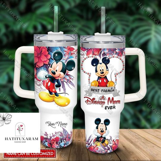 Discover Halloween Mickey Mouse Tumbler, Custom Name Mickey Tumbler, 40oz Stainless Steel Tumbler, Mickey Drinkware Tumbler, Mouse Tumbler