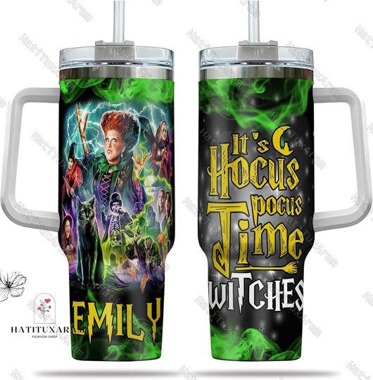 Discover Hocus Pocus Sanderson Witches Halloween 40OZ Tumbler, Women Witchy Tumbler, Hocus Pocus Tumbler, Witches Sister Tumbler, Fall Tumbler