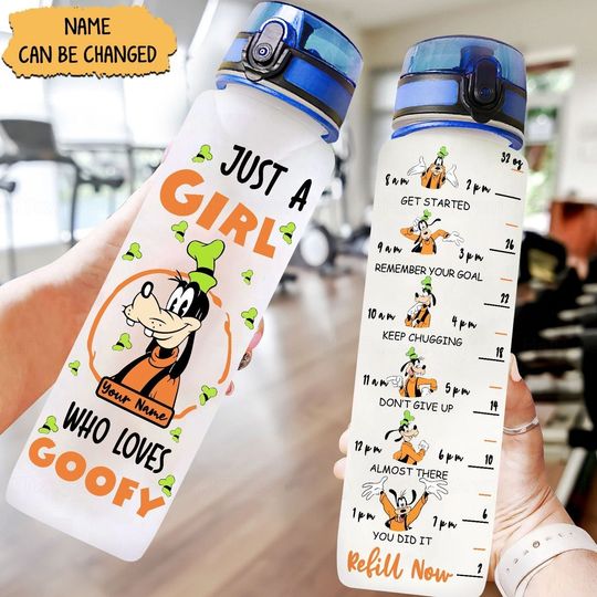Discover Goofy Dog Bottle, Goofy Water Bottle Tracker, Goofy Fitness Bottle, Custom Goofy Bottle, Disneyland Bottle, Funny Water Bottle