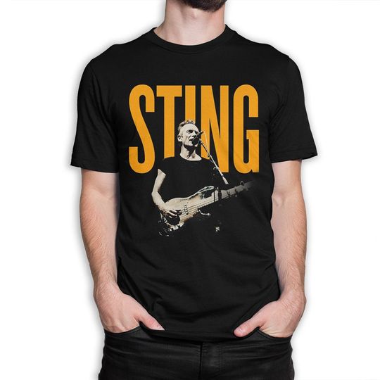 Sting Concert T-Shirt, 100% Cotton Tee, Men's Women's All Sizes
