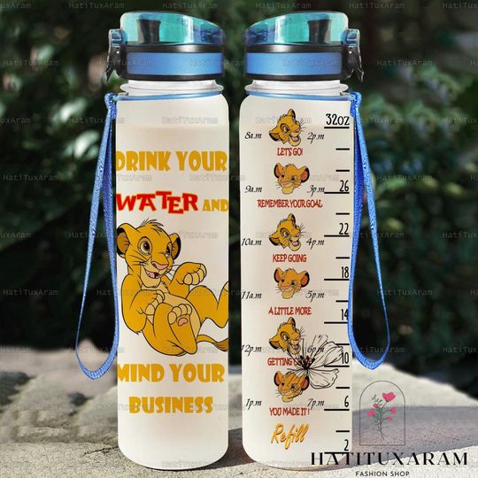 Simba Lion King Water Bottle, Simba Drink Bottle, Hakuna Matata Water Bottle, Disney Lion King Bottle, Simba And Nala, Fitness Bottle