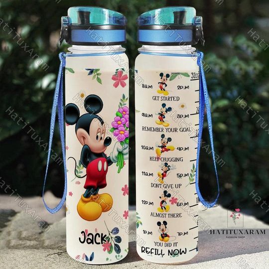 Discover Mickey Mouse Water Bottle, Cute Mickey Bottle, Disney 32Oz Water Bottle, Mickey Sports Bottle, Mickey Drink Bottles