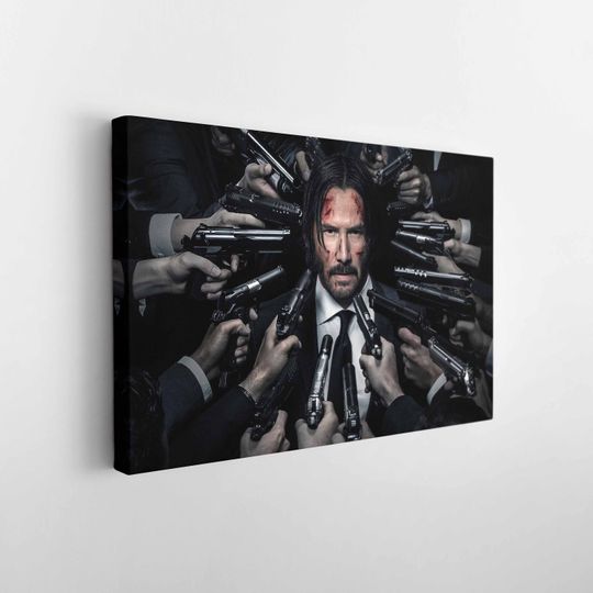 Discover John Wick Poster, John Wick: Chapter 4 Canvas, Movie Posters, John Wick Print, Film Posters, Hollywood Movie Poster, Action Movie Wall Decor