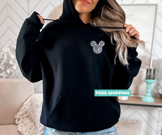 Discover Disney Hoodie, Mickey Mouse Leopard Hoodie, Animal Kingdom Hoodie