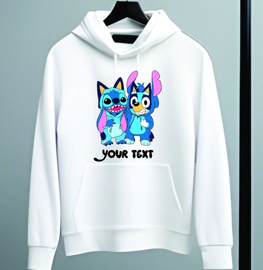 Discover Personalised BlueyDad Hoodie, Disney Hoodie, Stitch Hoodie, BlueyDad Bingo Hoodie