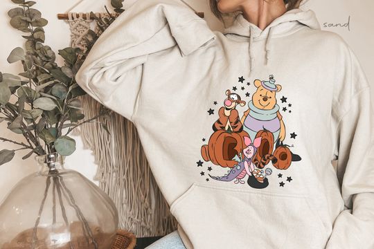Discover Winnie The Pooh Halloween Hoodie, Disney Boo Sweatshirt, Disney Halloween Hoodie