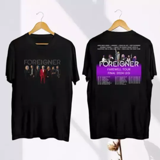 Discover Farewell Tour 2024 Foreigner T-Shirt