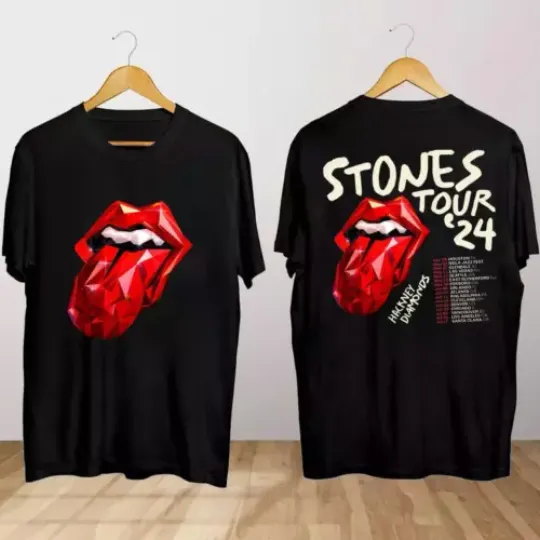 The Rolling Stones Hackney Diamonds Tour 2024 T Shirt hot