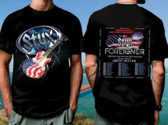 Discover Styxs Foreigner And Tour 2024 Summer Fan Band Gift T-Shirt Concert Fans