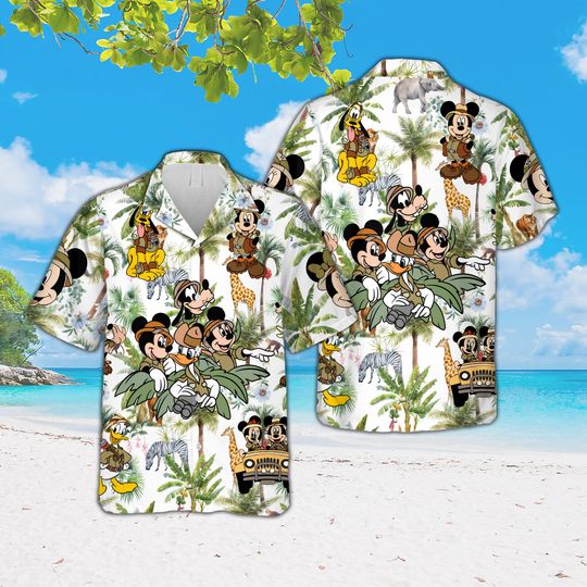 Discover Ddisney Animal Kingdom Hawaiian Shirt,Mickey And Friends Safari Vacation Matching Shirt Disneyy Family Trip WDW Outfit For Fans Mickey Lover