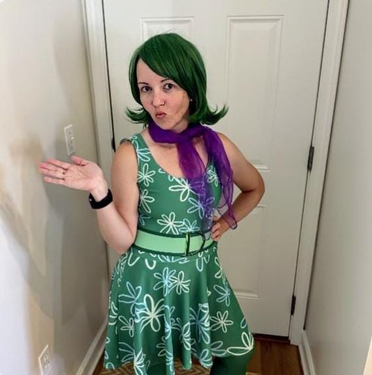 Discover Womens Disney Dress Disgust Inside Out costume Cosplay Disney Bounding running dress green Pixar fest