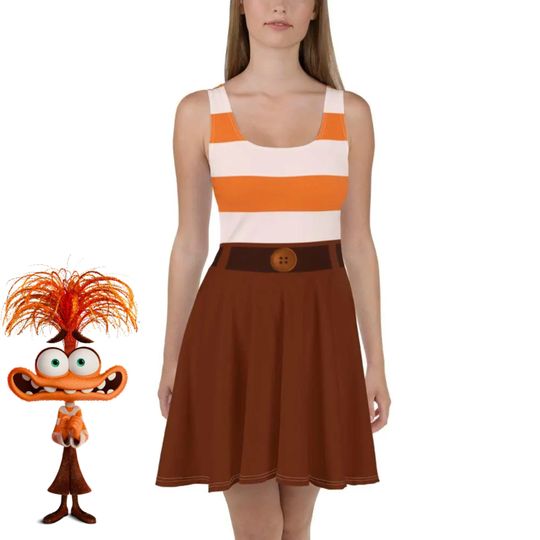 Discover Anxiety inside Out dress womens disney pixar costume Halloween matching costumes running dress cosplay