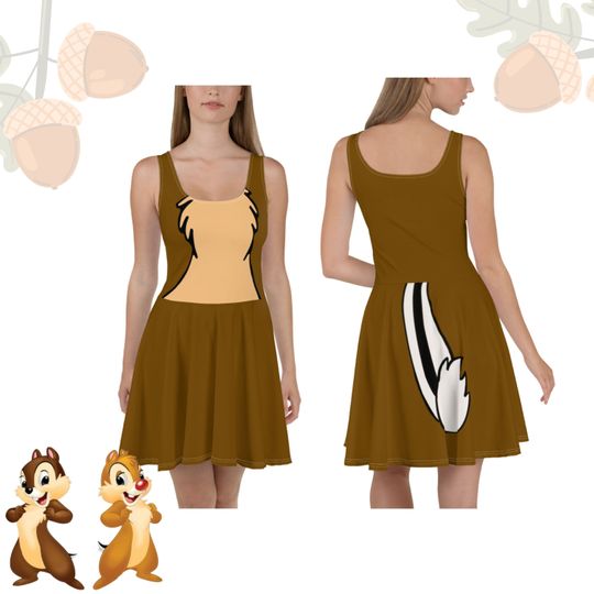 Discover Womens Disney Dress Chip chipmunk cosplay Chip and Dale run Disney Double Trouble