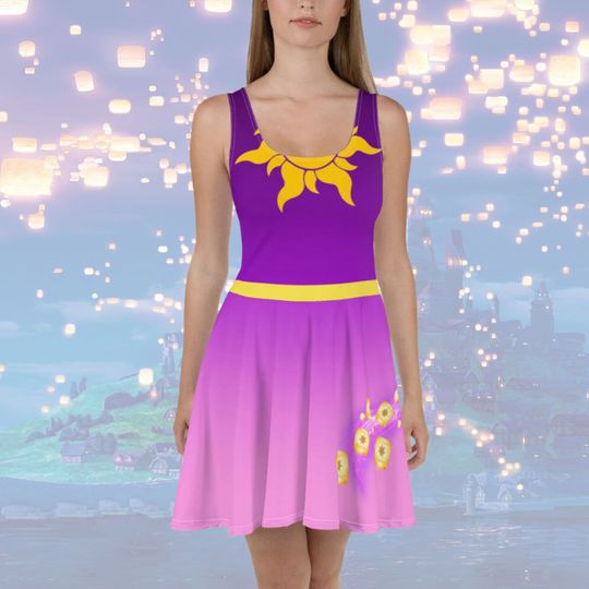 Womens Disney Dress Rapunzel Tangled Disney Bounding outfit idea princess costume