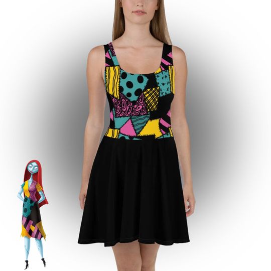 Womens Sally Dress Nightmare Before Christmas Halloween costume running dress run Disney