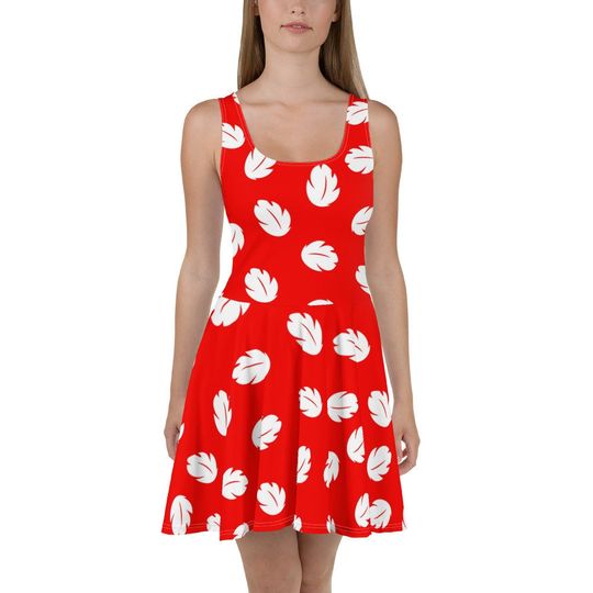 Womens Disney Dress Lilo Stitch pattern Hawaii Aulani outfit adult skirt