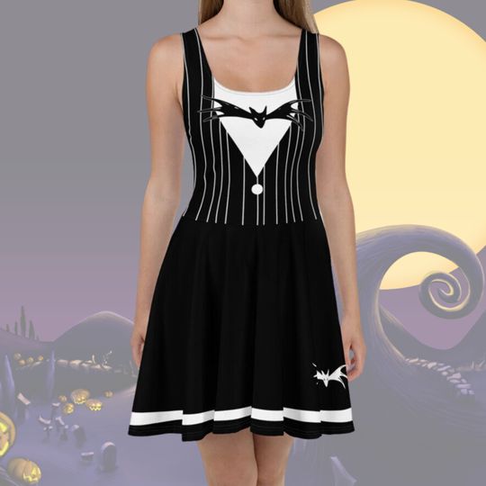 Discover Womens Disney Jack Skellington Dress Nightmare Before Christmas Disney Bounding Cosplay running dress
