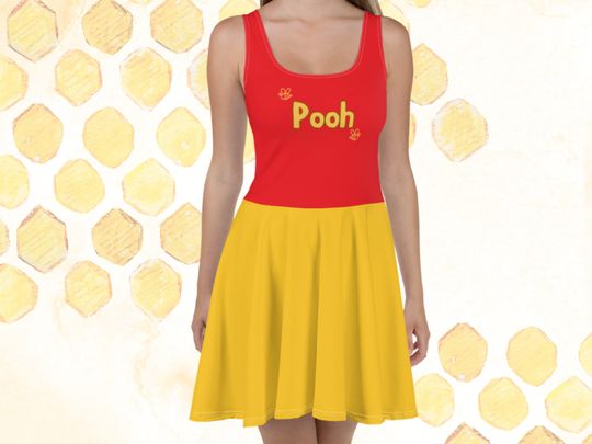 Discover Womens Disney dress Winnie the Pooh Bear dress skirt Disney outfit running dress costume