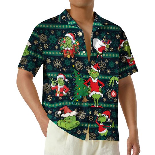 Discover The Grin.ch Christmas Hawaiian Shirt, My Day I'm Booked Grin.ch Christmas Hawaii Short Sleeve Shirt, Merry Grin.chmas Gift
