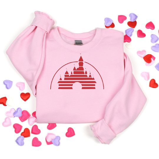 Discover Vintage Walt Disney World Castle Crewneck Sweatshirt I Retro Disney Castle Shirt