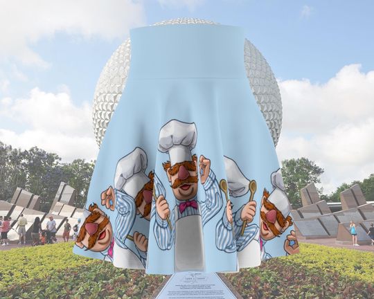 Swedish Chef Light Blue Running Skirt - Wine And Dine 2024