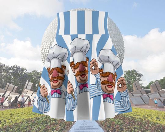 Swedish Chef Blue Stripes Running Skirt  - Wine And Dine 2024