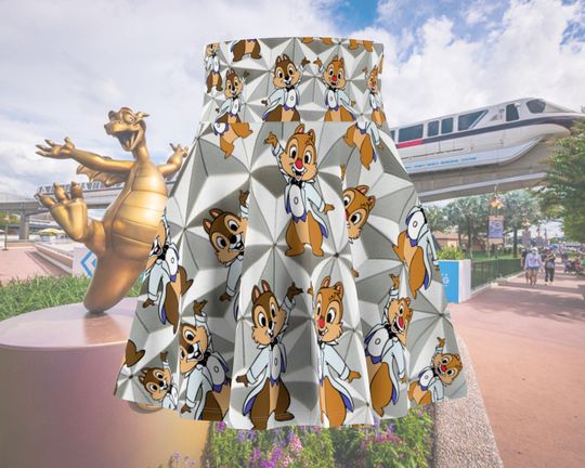 Chip and Dale On The Sphere Running Skirt - 10K Marathon Weekend