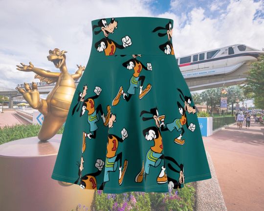 Discover Teal Goofy Challenge Run Disney Skirt - Marathon Weekend