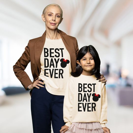 Discover disney Sweatshirt,best day ever Sweatshirt,Minnie Mouse Birthday Sweatshirt