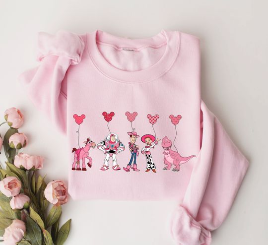 Discover Toy Story Movie Characters Valentine Sweatshirt, Disney World Toy Story  Sweatshirt