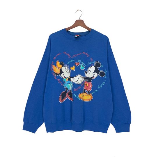 Rare! Vintage 1990s Mickey Unlimited By Jerry Leigh Crewneck Long Sleeve Sweatshirt