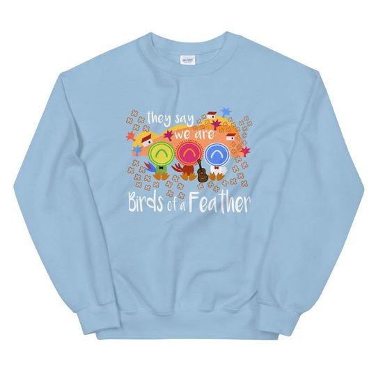 Discover Three Caballeros Sweatshirt Disney Birds of a Feather Unisex Crew Disney Sweatshirt